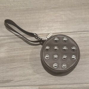 Michael Kors Gray Round Wristlet